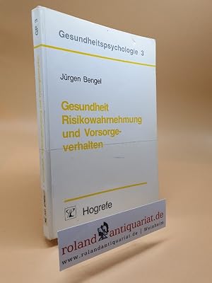 Image du vendeur pour Gesundheit, Risikowahrnehmung und Vorsorgeverhalten. Untersuchungen am Beispiel der HIV-Infektion. / Gesundheitspsychologie 3 mis en vente par Roland Antiquariat UG haftungsbeschrnkt