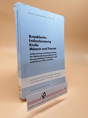 Immagine del venditore per Krankheitsfrherkennung Krebs Mnner und Frauen : Aufbereitung und Interpretation der Untersuchungsergebnisse aus den gesetzlichen Frherkennungsmassnahmen 1989 und 1990 / / Zentralinstitut fr die Kassenrztliche Versorgung in der Bundesrepublik Deutschland: Wissenschaftliche Reihe ; Bd. 48 venduto da Roland Antiquariat UG haftungsbeschrnkt