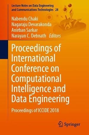 Seller image for Proceedings of International Conference on Computational Intelligence and Data Engineering: Proceedings of ICCIDE 2018 (Lecture Notes on Data Engineering and Communications Technologies) [Paperback ] for sale by booksXpress