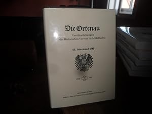 Seller image for Die Ortenau. Verffentlichungen des Historischen Vereins fr Mittelbaden. 65. Jahresband 1985. for sale by Antiquariat Floeder