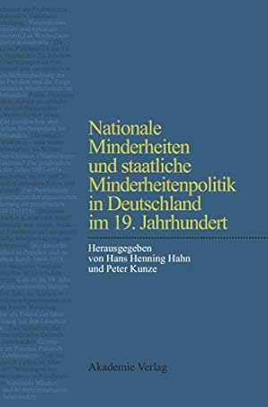 Seller image for Nationale Minderheiten und staatliche Minderheitenpolitik in Deutschland im 19. Jahrhundert (German Edition) [Hardcover ] for sale by booksXpress