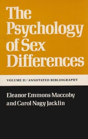 Imagen del vendedor de The Psychology of Sex Differences Vol. II: Annotated Bibliography by Maccoby, Eleanor E., Jacklin, Carol Nagy [Paperback ] a la venta por booksXpress