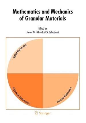 Immagine del venditore per Mathematics and Mechanics of Granular Materials [Paperback ] venduto da booksXpress