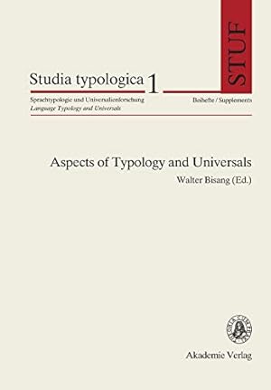 Seller image for Aspects of Typology and Universals (Studia Typologica) (German Edition) by Bisang, Walter [Perfect Paperback ] for sale by booksXpress