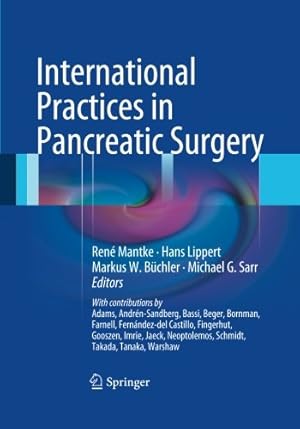 Immagine del venditore per International Practices in Pancreatic Surgery [Paperback ] venduto da booksXpress