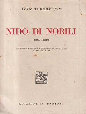 Seller image for Nido di nobili for sale by Librodifaccia