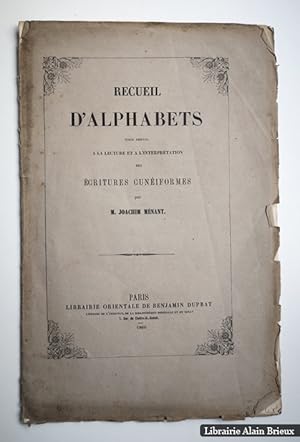 Bild des Verkufers fr Recueil d'alphabets, pour servir  la lecture et  l'interprtation des critures cuniformes zum Verkauf von Librairie Alain Brieux