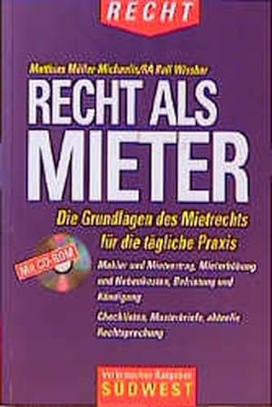 Bild des Verkufers fr Recht als Mieter, m. CD-ROM zum Verkauf von Gerald Wollermann