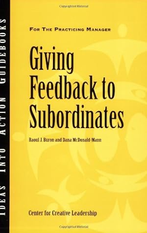 Seller image for Giving Feedback to Subordinates [Soft Cover ] for sale by booksXpress