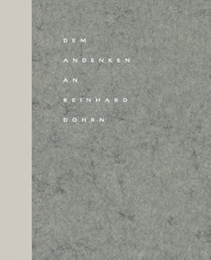 Seller image for Dem Andenken an Reinhard Dohrn (German Edition) by Götze, Dr. Heinz [Paperback ] for sale by booksXpress