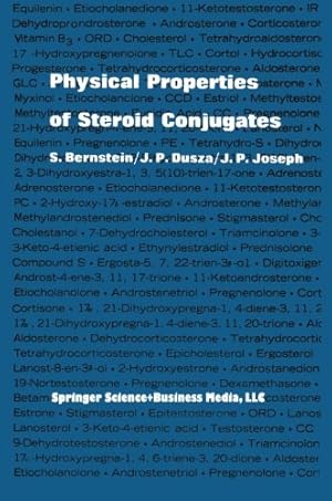 Immagine del venditore per Physical Properties of Steroid Conjugates by Dusza, J.P., Bernstein, Seymour, Joseph, J.P. [Paperback ] venduto da booksXpress