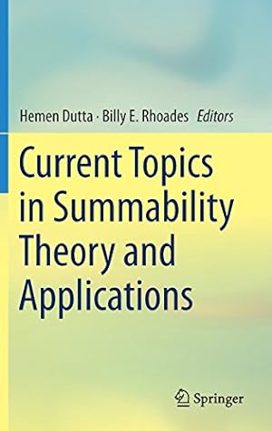 Seller image for Current Topics in Summability Theory and Applications [Hardcover ] for sale by booksXpress