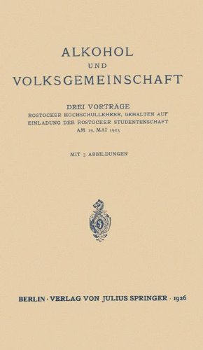 Seller image for Alkohol und Volksgemeinschaft (German Edition) by von Wasielewski, T h., Rosenfeld, M., Winterstein, Hans [Paperback ] for sale by booksXpress