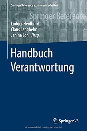 Seller image for Handbuch Verantwortung (Springer Reference Sozialwissenschaften) (German Edition) [Hardcover ] for sale by booksXpress