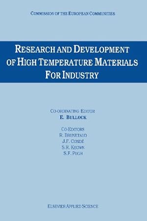Seller image for Research and Development of High Temperature Materials for Industry [Paperback ] for sale by booksXpress