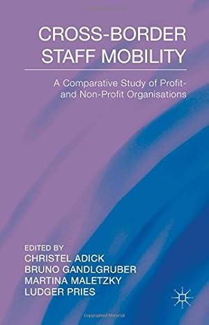 Seller image for Cross-Border Staff Mobility: A Comparative Study of Profit and Non-Profit Organisations [Hardcover ] for sale by booksXpress