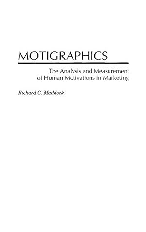 Imagen del vendedor de Motigraphics: The Analysis and Measurement of Human Motivations in Marketing [Hardcover ] a la venta por booksXpress