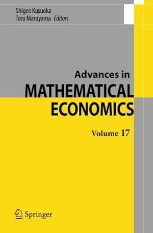 Imagen del vendedor de Advances in Mathematical Economics Volume 17 [Paperback ] a la venta por booksXpress