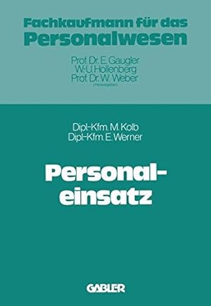 Seller image for Personaleinsatz (German Edition) by Kolb, Meinulf [Paperback ] for sale by booksXpress