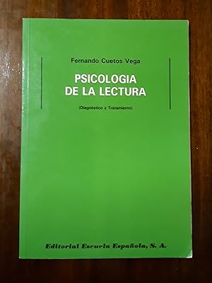 Psicología de la lectura. (Diagnostico y tratamiento)