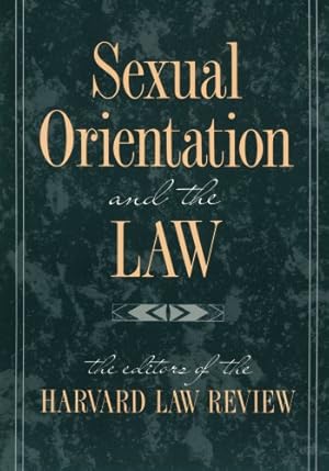 Seller image for Sexual Orientation and the Law [Paperback ] for sale by booksXpress