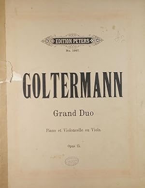 Seller image for Grand Duo, Piano et Violoncelle ou Viola, Op.15 for sale by Austin Sherlaw-Johnson, Secondhand Music