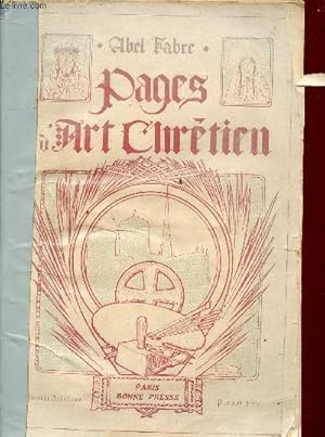 Bild des Verkufers fr Pages d'art chrtien - Collection Artistique premire srie. zum Verkauf von Le-Livre