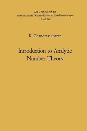 Seller image for Introduction to Analytic Number Theory (Grundlehren der mathematischen Wissenschaften) by Chandrasekharan, Komaravolu [Paperback ] for sale by booksXpress