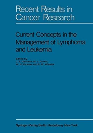 Imagen del vendedor de Current Concepts in the Management of Lymphoma and Leukemia (Recent Results in Cancer Research) [Soft Cover ] a la venta por booksXpress