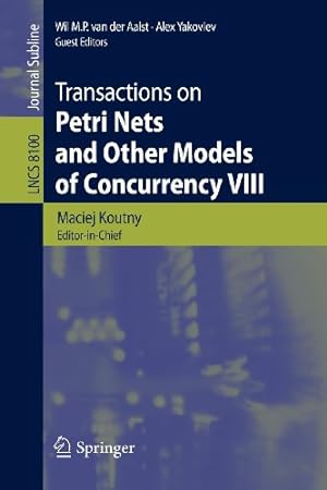 Imagen del vendedor de Transactions on Petri Nets and Other Models of Concurrency VIII (Lecture Notes in Computer Science) [Paperback ] a la venta por booksXpress