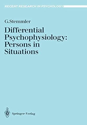 Imagen del vendedor de Differential Psychophysiology: Persons in Situations (Recent Research in Psychology) [Soft Cover ] a la venta por booksXpress