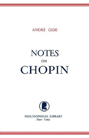 Imagen del vendedor de Notes on Chopin by Gide, André [Paperback ] a la venta por booksXpress