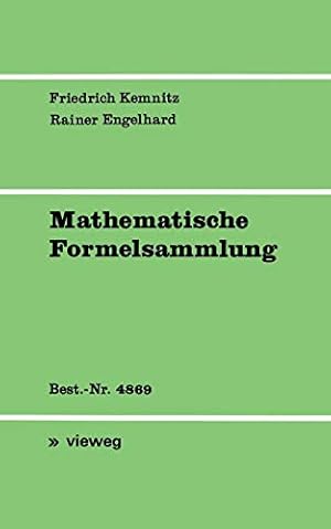 Bild des Verkufers fr Mathematische Formelsammlung (German Edition) [Soft Cover ] zum Verkauf von booksXpress