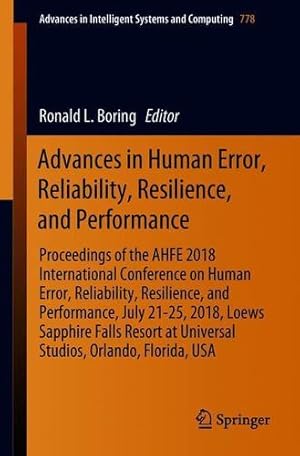 Bild des Verkufers fr Advances in Human Error, Reliability, Resilience, and Performance (Advances in Intelligent Systems and Computing) [Paperback ] zum Verkauf von booksXpress