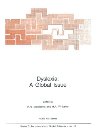 Seller image for Dyslexia: A Global Issue (Nato Science Series D:) [Paperback ] for sale by booksXpress