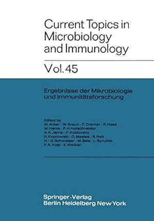 Image du vendeur pour Current Topics in Microbiology and Immunology: Ergebnisse der Mikrobiologie und Immunitätsforschung (English and German Edition) by Arber, W., Braun, W., Haas, R., Cramer, F., Henle, W., Hofschneider, P. H., Jerne, N. K., Koprowski, H., Maaløe, O., Koldovsky, P., Rott, R., Schweiger, H.-G., Sela, M., Vogt, P. K., Wecker, E., Syru?ek, L. [Paperback ] mis en vente par booksXpress