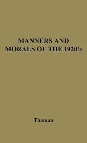 Seller image for Manners and Morals: by Thaman, Thaman, Mary Patrice [Hardcover ] for sale by booksXpress