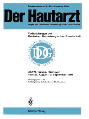Seller image for 36. Tagung gehalten in Hannover vom 29. August - 2. September 1990 (Verhandlungen der Deutschen Dermatologischen Gesellschaft) (German Edition) [Paperback ] for sale by booksXpress