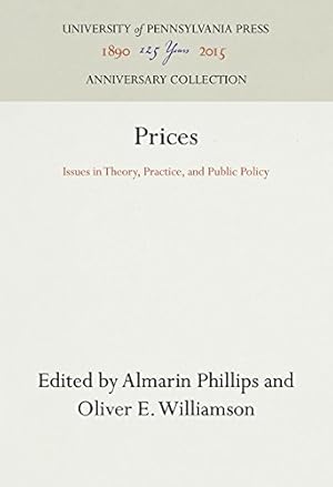 Bild des Verkufers fr Prices: Issues in Theory, Practice, and Public Policy [Hardcover ] zum Verkauf von booksXpress