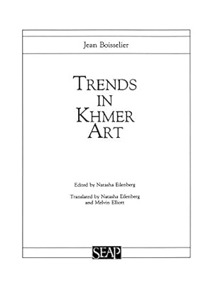 Seller image for Trends in Khmer Art (Studies on Southeast Asia) by Boisselier, Jean, Eilenberg, Natasha, Elliot, Melvin [Paperback ] for sale by booksXpress