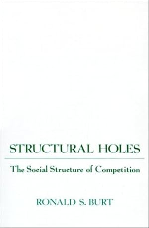 Imagen del vendedor de Structural Holes: The Social Structure of Competition by Burt, Ronald S. [Paperback ] a la venta por booksXpress