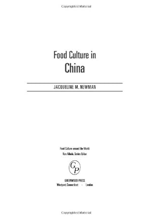 Seller image for Food Culture in China (Food Culture around the World) by Newman, Jacqueline [Hardcover ] for sale by booksXpress