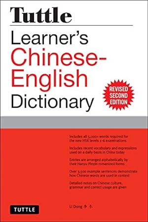 Imagen del vendedor de Tuttle Learner's Chinese-English Dictionary: Revised Second Edition (Fully Romanized) by Dong, Li [Paperback ] a la venta por booksXpress
