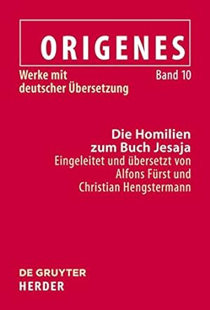 Seller image for Die Homilien zum Buch Jesaja (Origenes Werke Mit Deutscher Ubersetzung) (Latin Edition) (Latin and German Edition) [Paperback ] for sale by booksXpress