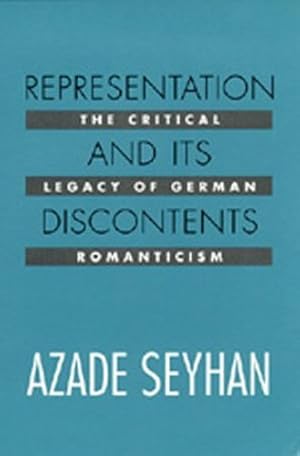 Immagine del venditore per Representation and Its Discontents by Seyhan, Azade [Paperback ] venduto da booksXpress