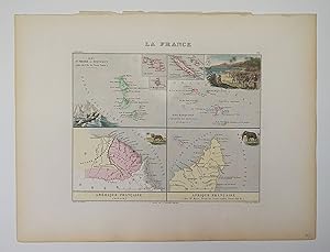 La France, Colonies. Map]