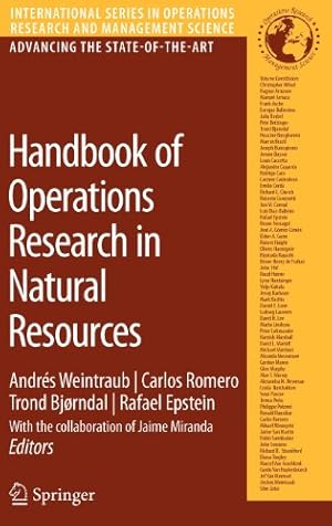 Seller image for Handbook of Operations Research in Natural Resources (International Series in Operations Research & Management Science) [Hardcover ] for sale by booksXpress