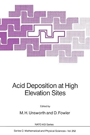 Imagen del vendedor de Acid Deposition at High Elevation Sites (Nato Science Series C:) (Volume 252) [Soft Cover ] a la venta por booksXpress