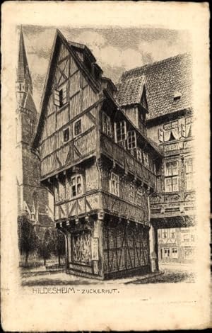 Imagen del vendedor de Knstler Ansichtskarte / Postkarte Jander, Franz, Hildesheim Niedersachsen, Blick auf den Umgestlpten Zuckerhut a la venta por akpool GmbH