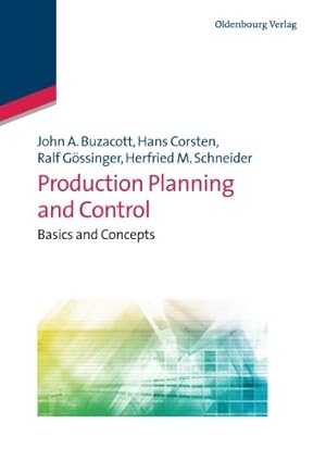 Immagine del venditore per Production Planning and Control (Lehr- Und Handbucher Der Betriebswirtschaftslehre) by Buzacott, John A [Paperback ] venduto da booksXpress